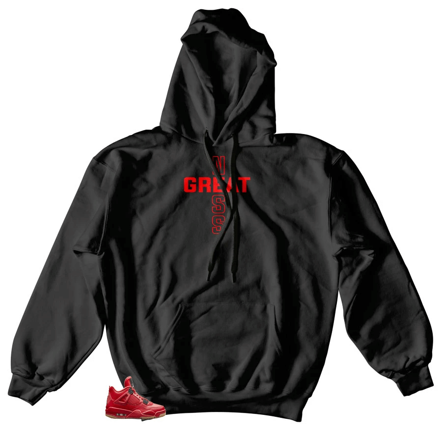 Jordan 4 Singles Day Greatness Cross Hoodie Outfit