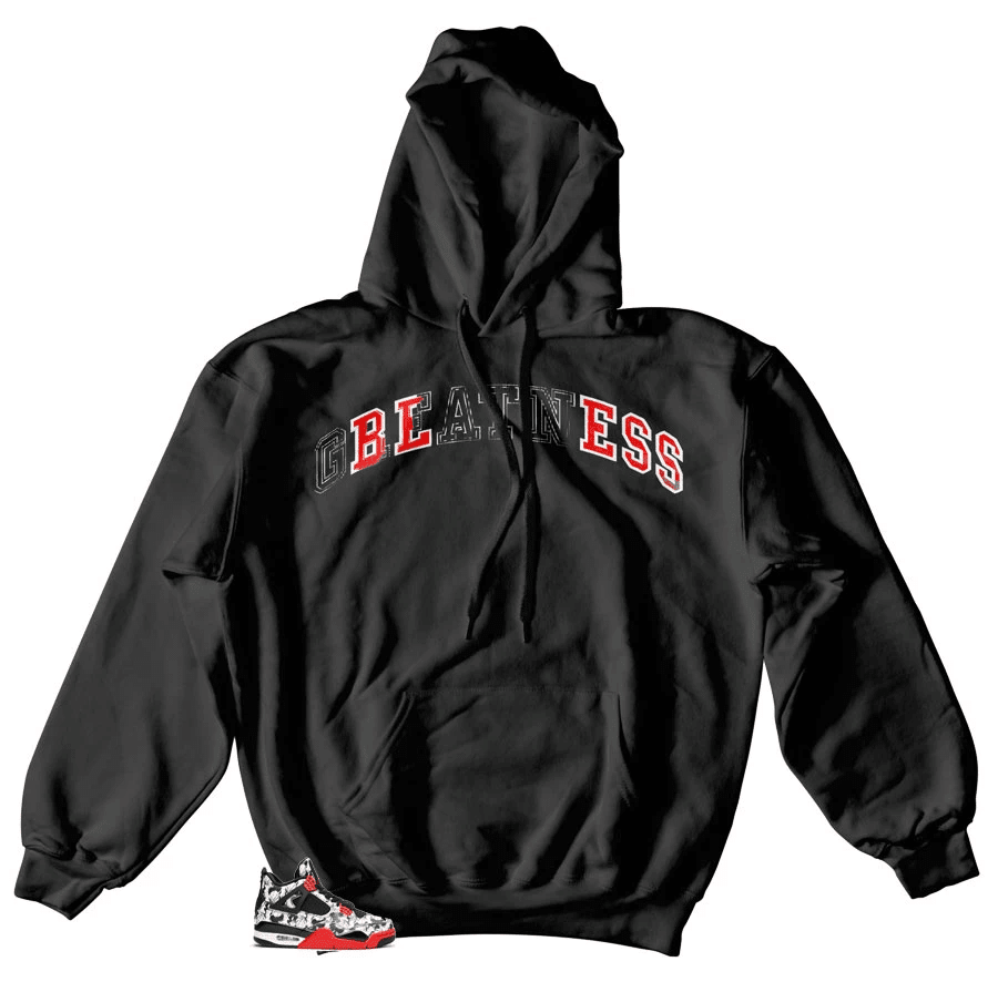 Jordan 4 Tattoo Stitched Hoodie Outfit