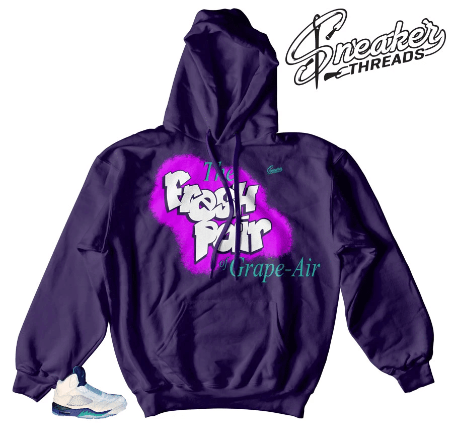 Jordan 5 Grape Grape-Air Hoodie Outfit