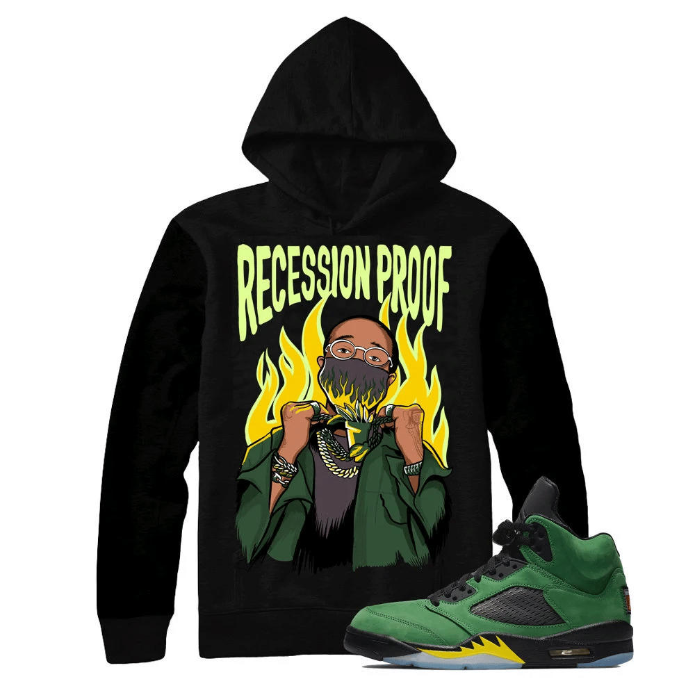 Jordan 5 Oregon Green Apple Quavo Sneaker Hoodie | Oregon Green Apple Retro 5s Hoodies Outfit