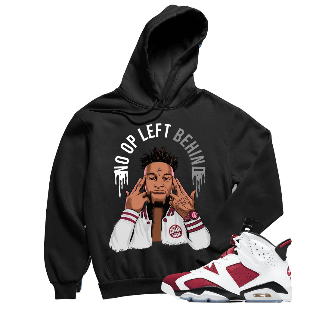 Jordan 6 Carmine Savage Sneaker Hoodie | Carmine Retro 6s Hoodies Outfit