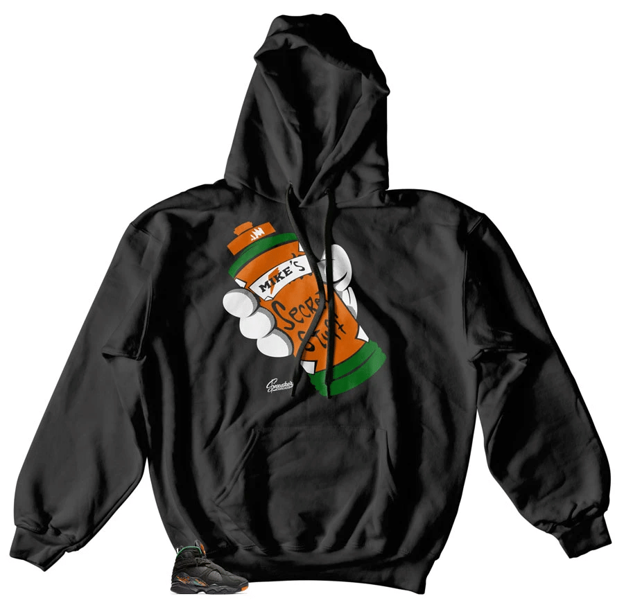 Jordan 8 Air Raid Secret Stuff Hoodie Outfit