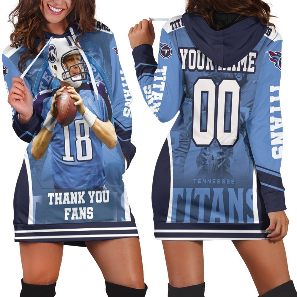 Josh Stewart 18 Tennessee Titans Super Bowl 2021 Afc South Champions Personalized Hoodie Dress Sweater Dress Sweatshirt Dress