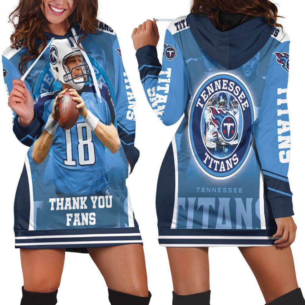 Josh Stewart 18 Tennessee Titans Super Bowl 2021 Afc South Division Champions Hoodie Dress Sweater Dress Sweatshirt Dress