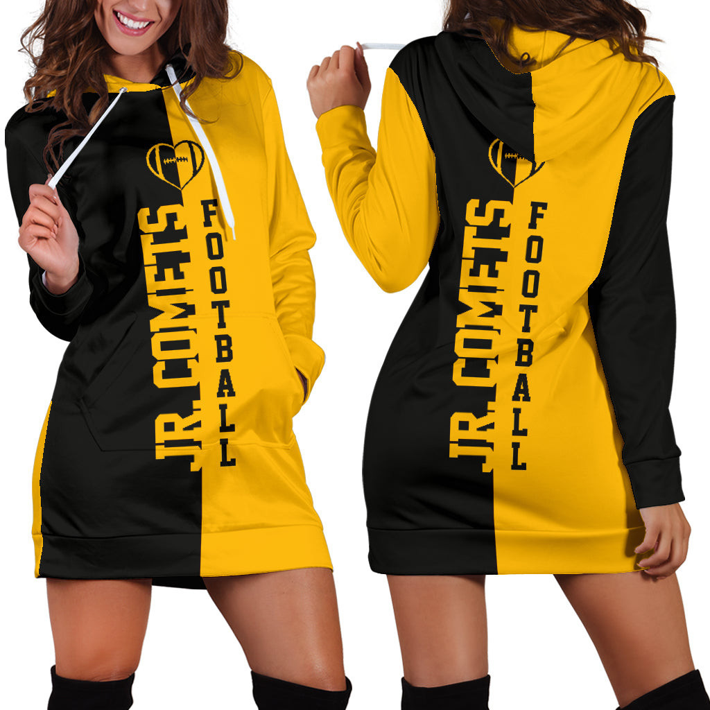 Jr Comets Football Hoodie Dress 3d All Over Print For Women Hoodie