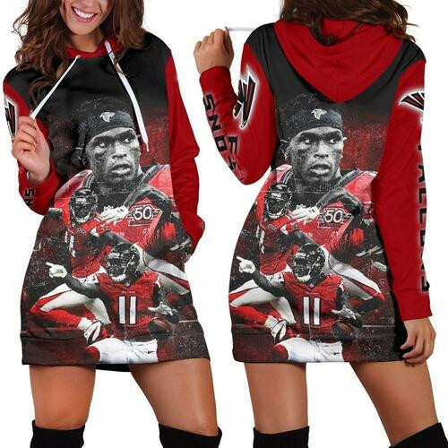 Julio Jones Hoodie Dress Sweater Dress Sweatshirt Dress 3d All Over Print For Women Hoodie