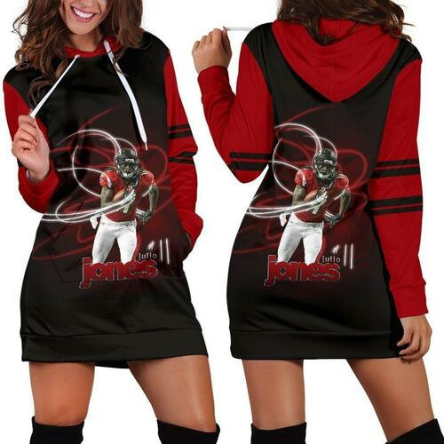 Julio Jones Hoodie Dress Sweater Dress Sweatshirt Dress 3d All Over Print For Women Hoodie