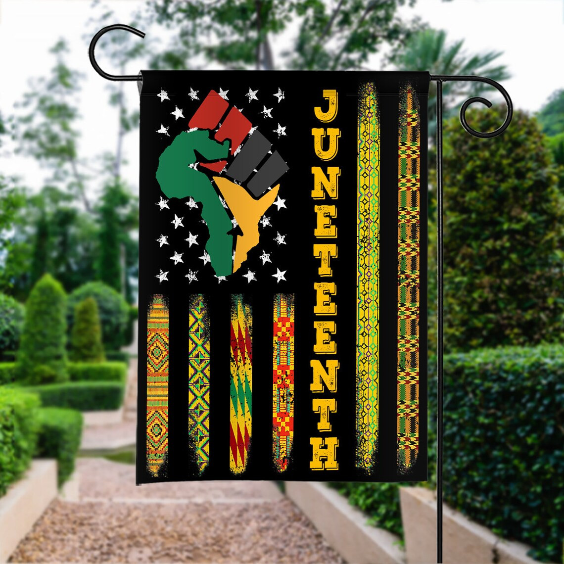 Juneteenth Double sided Flag Juneteenth 1865 Flag Freedom Since 1865 Flag Black History Freedom Flag Black Independence Day Flag