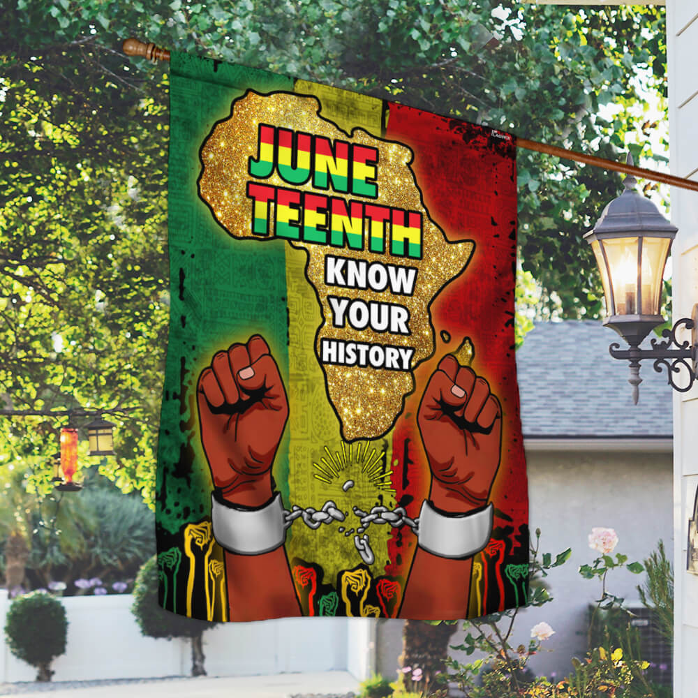 Juneteenth Flag Know Your History Black Freedom Day Flag