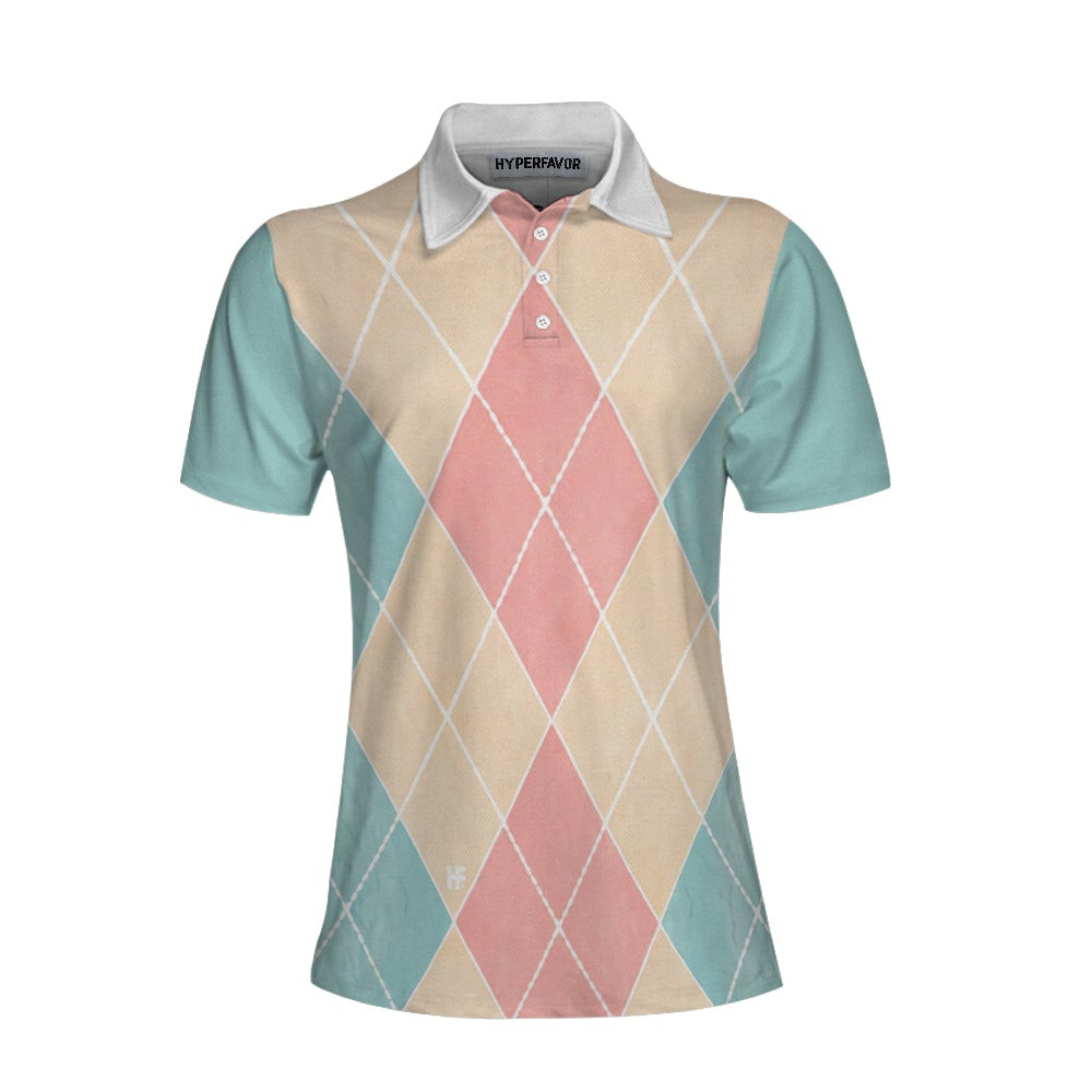 Just A Girl Who Loves Bowling Short Sleeve Polo Shirt Plaid Pattern Bowling Polo Shirt For Female Bowlers