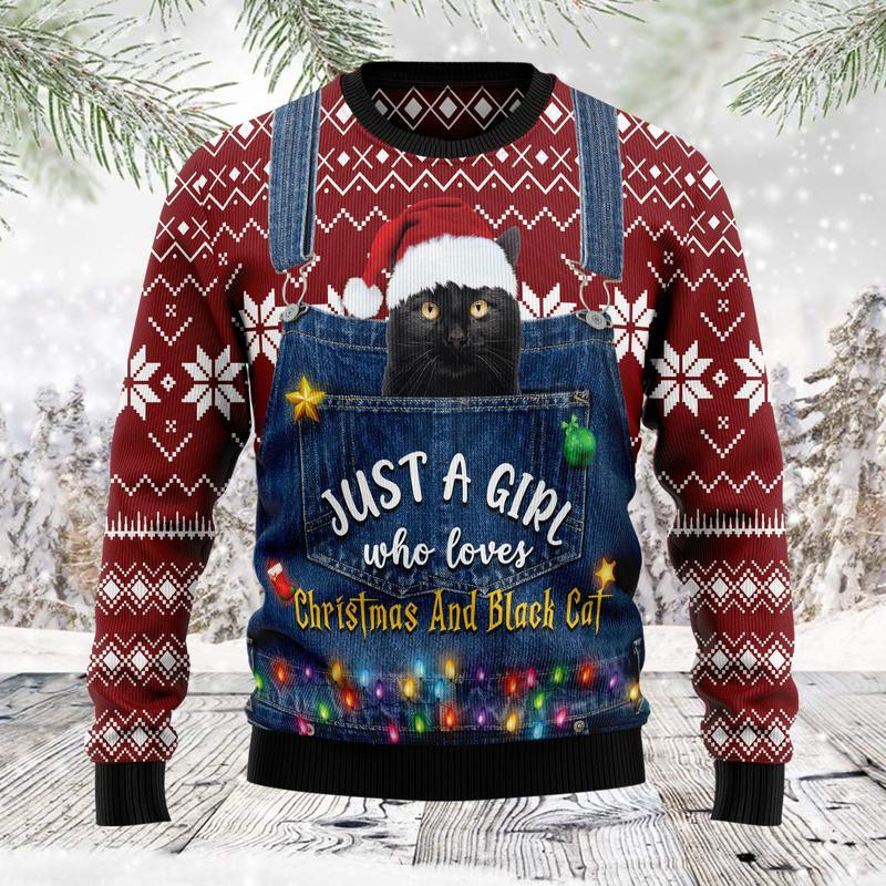 Just A Girl Who Loves Christmas Ugly Christmas Sweater Ugly Sweater For Men Women