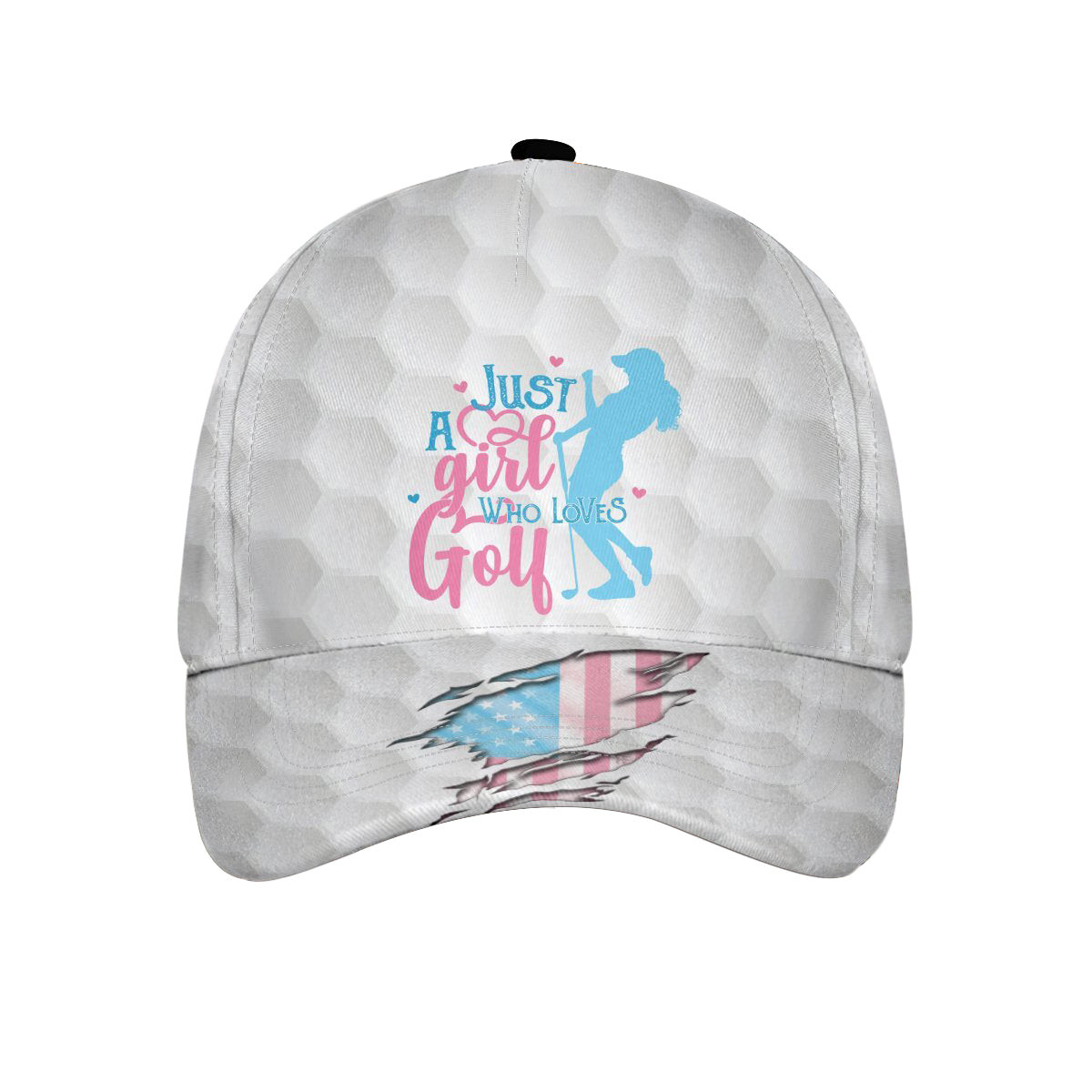 Just A Girl Who Loves Golf American Golf Girl Cap