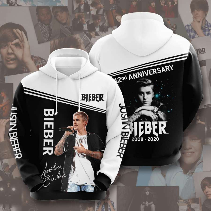 Justin Bieber No901 Custom Hoodie 3D All Over Print