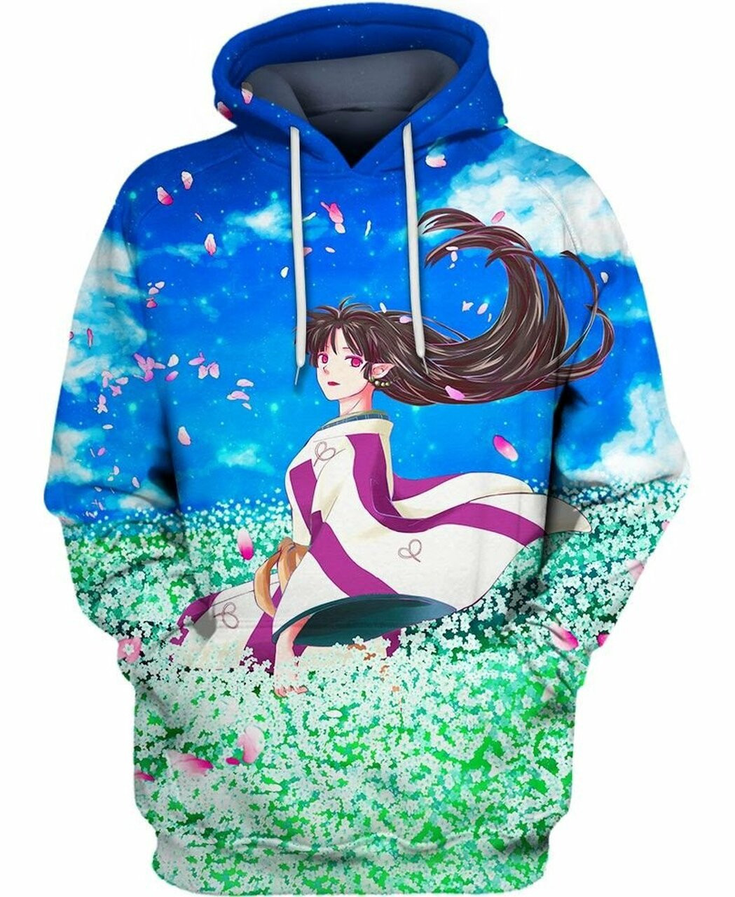 Kagura Inuyasha 3d All Over Print Hoodie