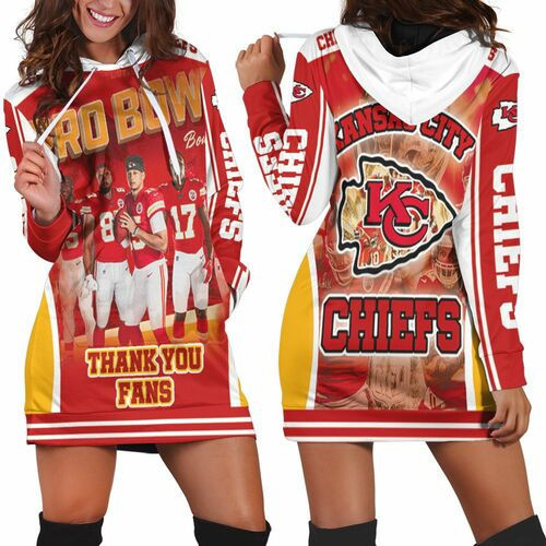 Kansas City Chiefs 2021 Super Bowl Afc West Division Pro Bowl Hoodie Dress Sweater Dress Sweatshirt Dress