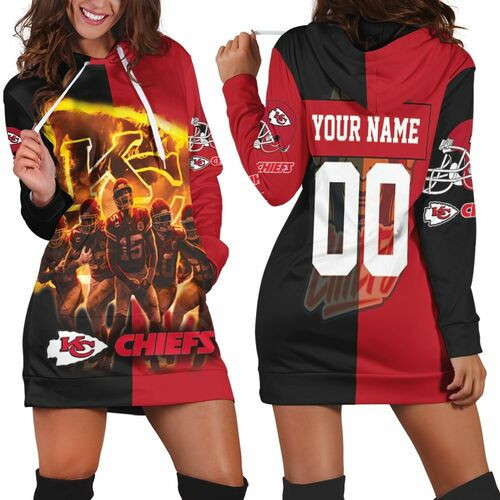 Kansas City Chiefs Afc West Champions Super Bowl 2021 Personalized Hoodie Dress Sweater Dress Sweatshirt Dress