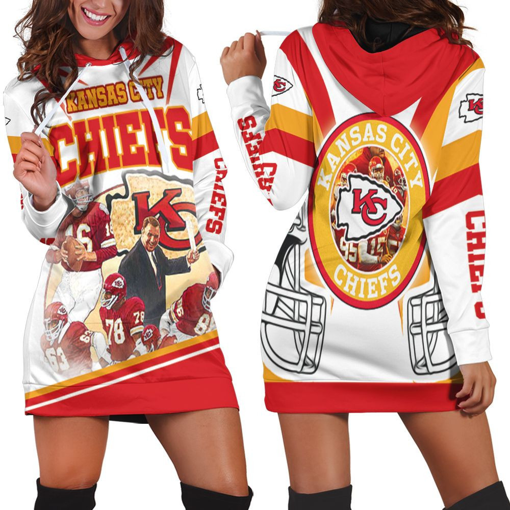 Kansas City Chiefs Afc West Division 2021 Super Bowl Hoodie Dress Sweater Dress Sweatshirt Dress