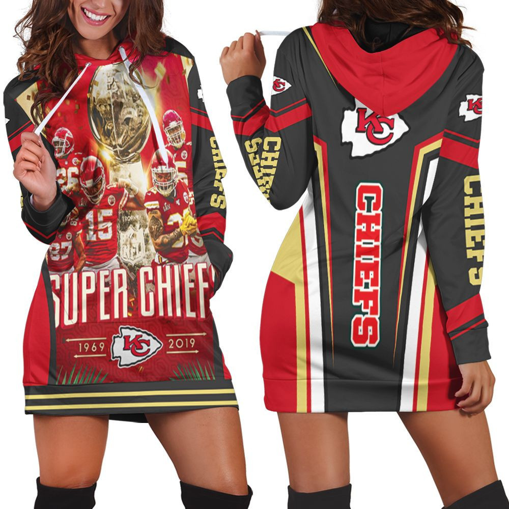 Kansas City Chiefs Afc West Super Bowl 2021 Division Champions Hoodie Dress Sweater Dress Sweatshirt Dress