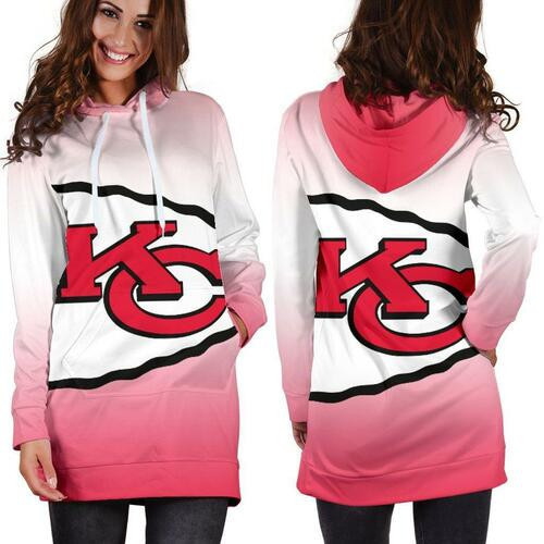 Kansas City Chiefs Hoodie Dress Sweater Dress Sweatshirt Dress 3d All Over Print For Women Hoodie