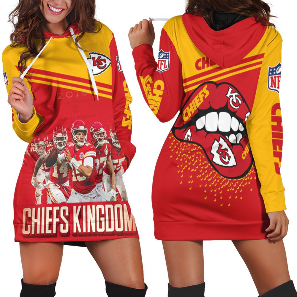 Kansas City Chiefs Kingdom Afc West Division Champions Division Super Bowl 2021 Hoodie Dress Sweater Dress Sweatshirt Dress