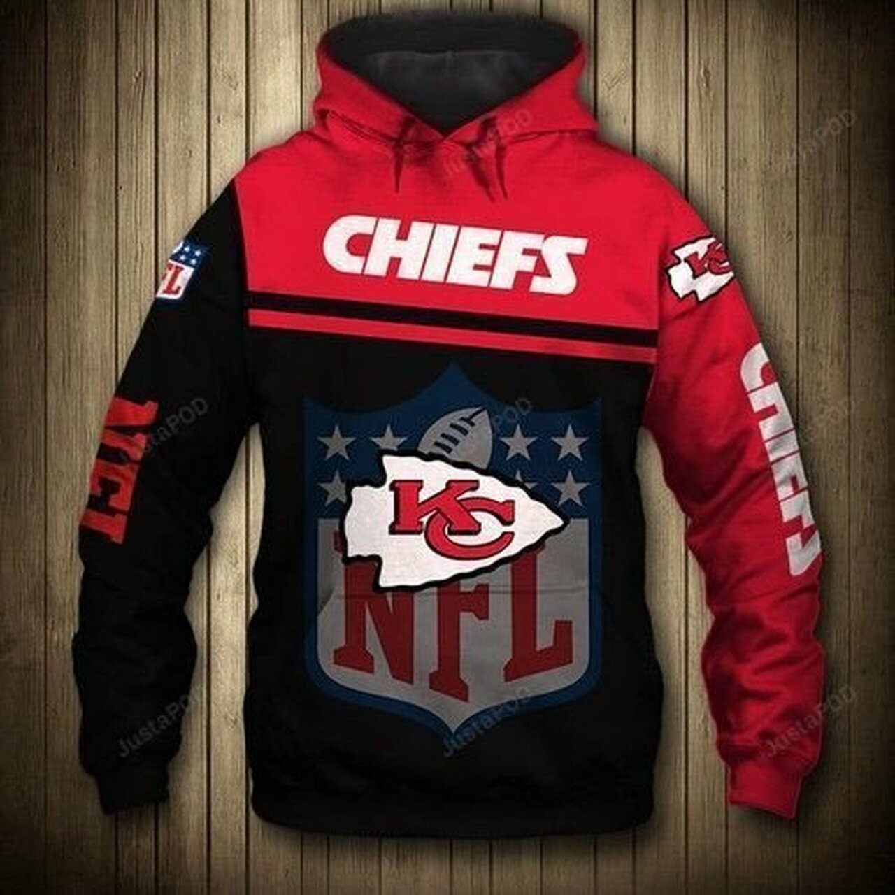 Kansas City Chiefs Nfl 3d All Over Print Hoodie