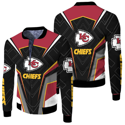 Kansas City Chiefs Nfl Fan Fleece Bomber Jacket