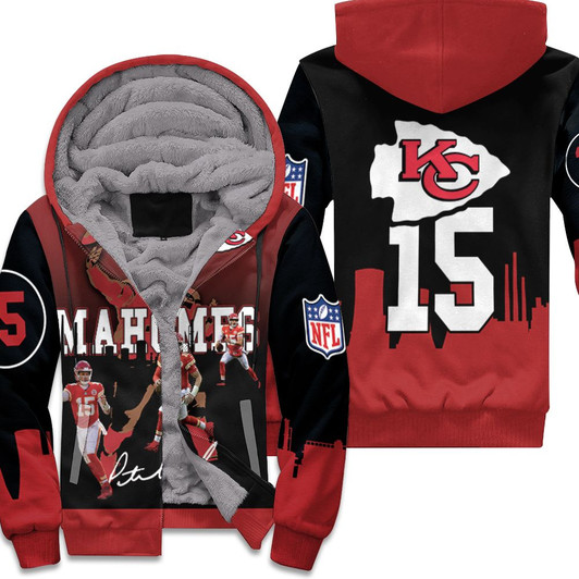 Kansas City Chiefs Patrick Mahomes 3D Fleece Hoodie