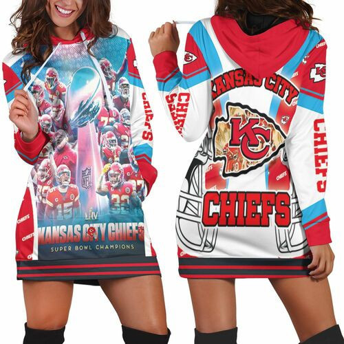 Kansas City Chiefs Super Bowl Champions 2021 Afc West Division Hoodie Dress Sweater Dress Sweatshirt Dress