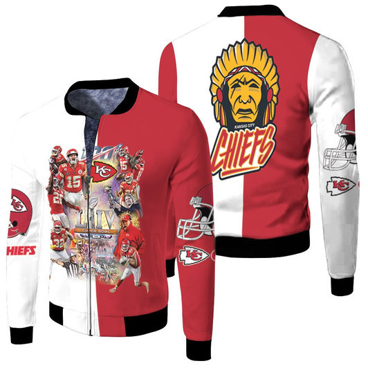 Kansas City Chiefs Super Bowl Liv Champion 2019 Greatest Football Team Fleece Bomber Jacket