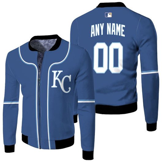 Kansas City Royals Mlb Baseball Player Royal 2019 Jersey Style Custom Gift For Royals Fans Fleece Bomber Jacket