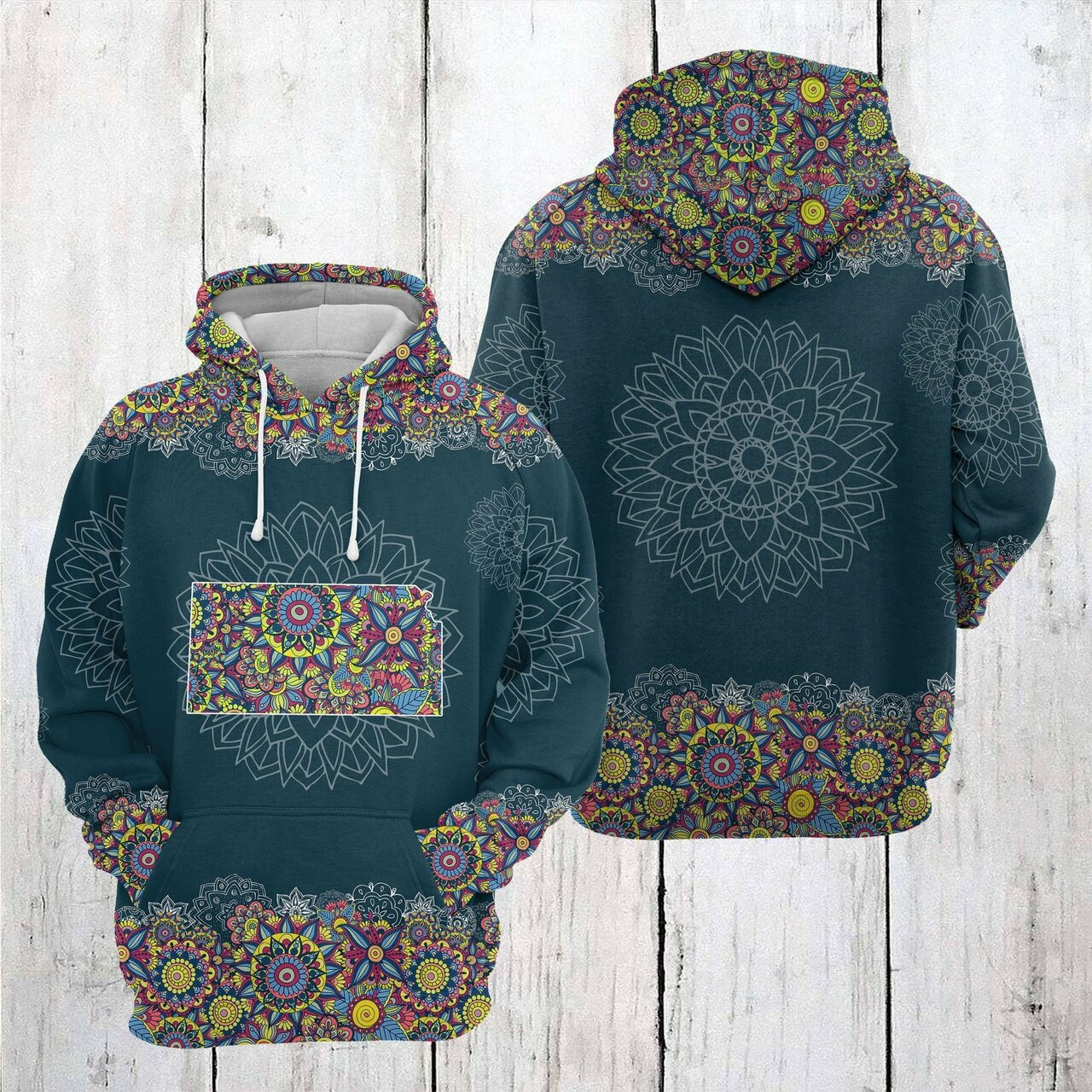 Kansas Mandala 3d All Over Print Hoodie