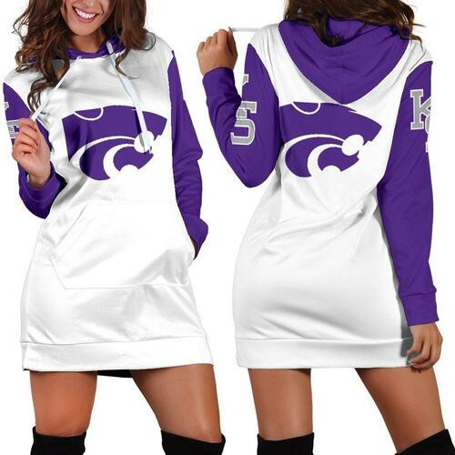 Kansas State Wildcats Hoodie Dress Sweater Dress Sweatshirt Dress 3d All Over Print For Women Hoodie