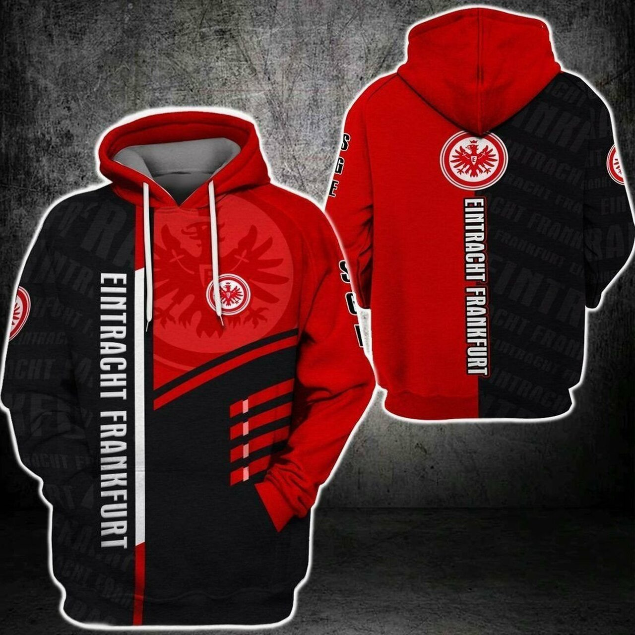 Kapuzenpullover Eintracht Frankafurt Unisex 3d All Over Print Hoodie