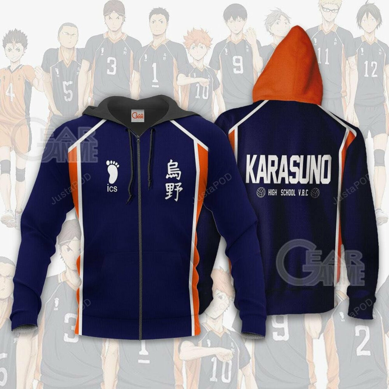 Karasuno Haikyuu Anime Cosplay 3d All Over Printed Hoodie