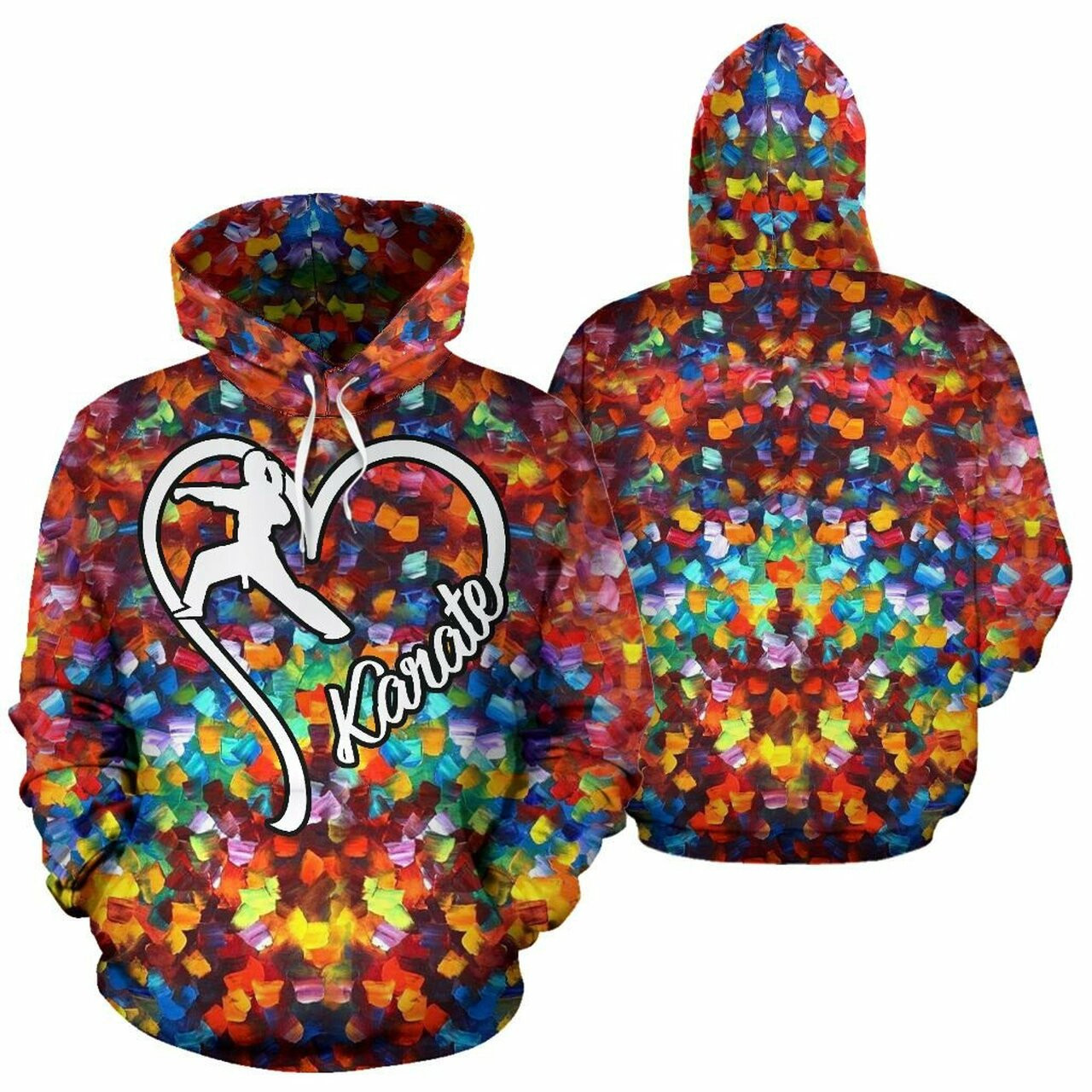 Karate Paint 3d All Over Print Hoodie