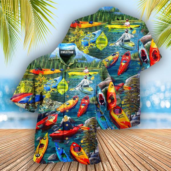 Kayaking Gets Me Wet Edition - Hawaiian Shirt - Hawaiian Shirt For Men