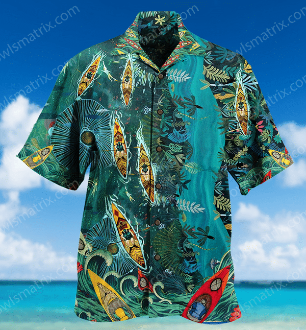 Kayaking I'd Rather Be Kayaking Limited - Hawaiian Shirt - Hawaiian Shirt For Men