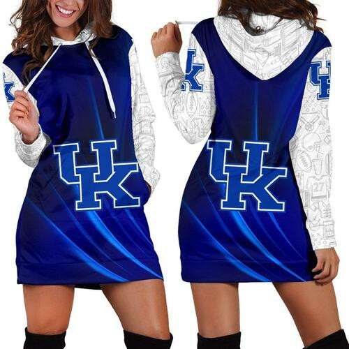 Kentucky Wildcats Hoodie Dress Sweater Dress Sweatshirt Dress 3d All Over Print For Women Hoodie