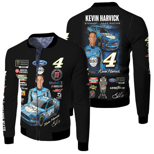 Kevin Harvick Legend Car RacerFleece Bomber Jacket