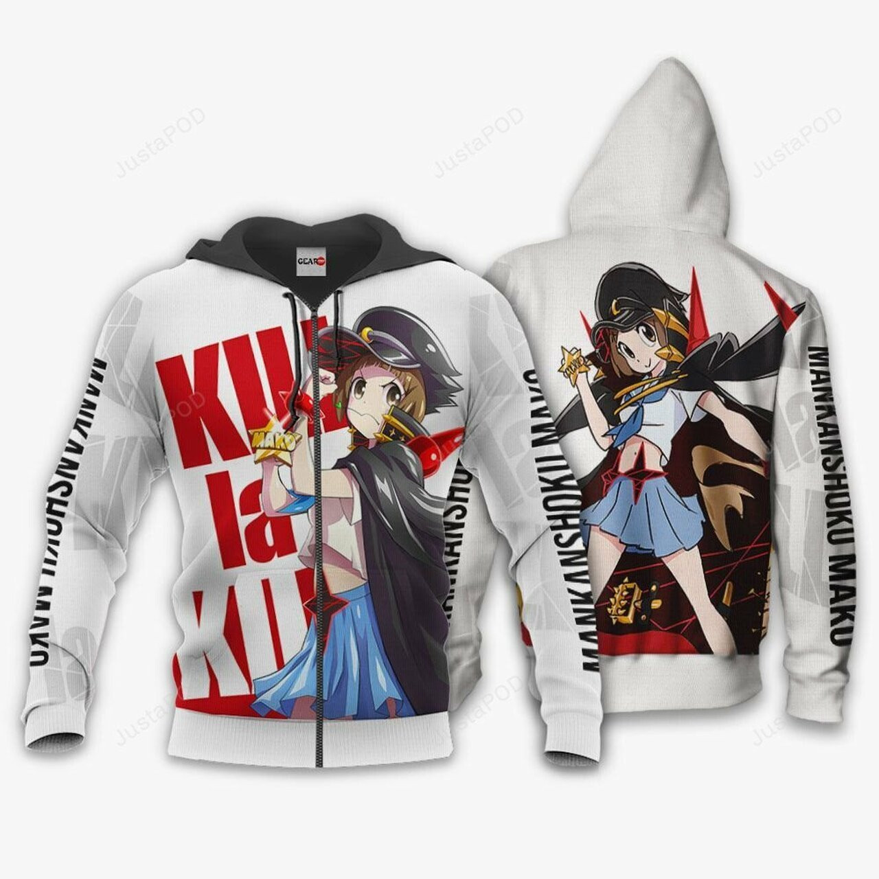 Kill La Kill Mankanshoku Mako Anime 3d All Over Print Hoodie