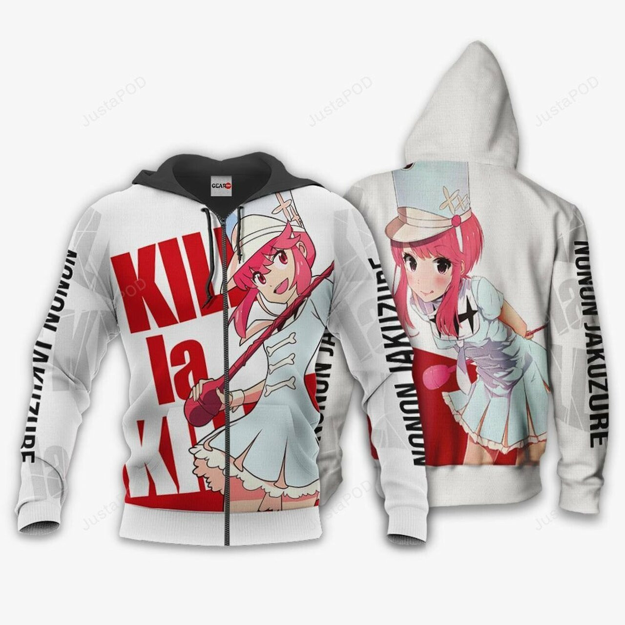 Kill La Kill Nonon Jakuzure Anime 3d All Over Print Hoodie