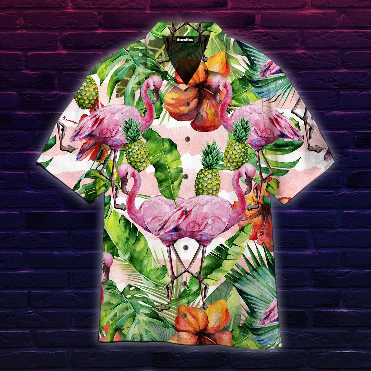 King Kameha Tropical Flamingo Hawaiian Shirt Tropical Hawaiian Shirt For Men Women