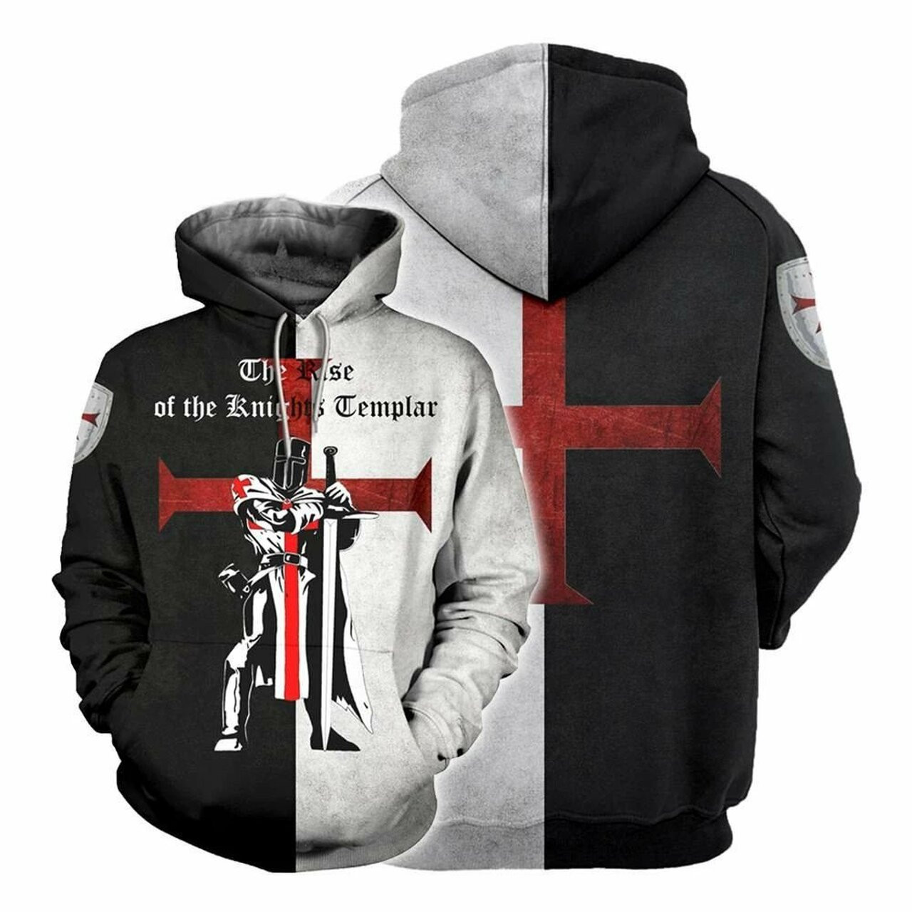 Kinights Templar 3d All Over Print Hoodie