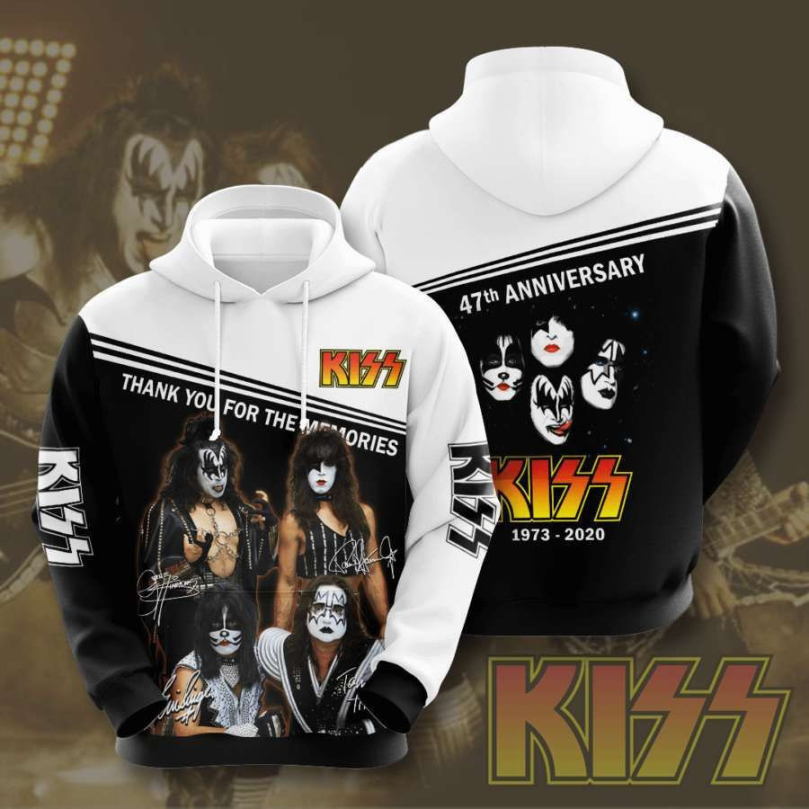 Kiss No966 Custom Hoodie 3D All Over Print