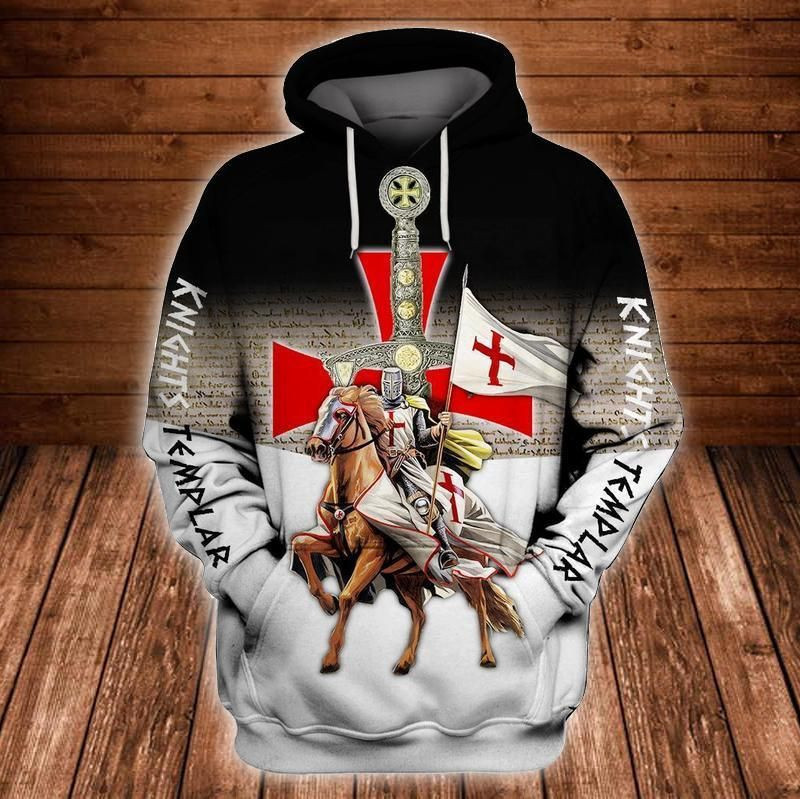 Knight Templar 3D All Over Print | Hoodie | Unisex | Fu