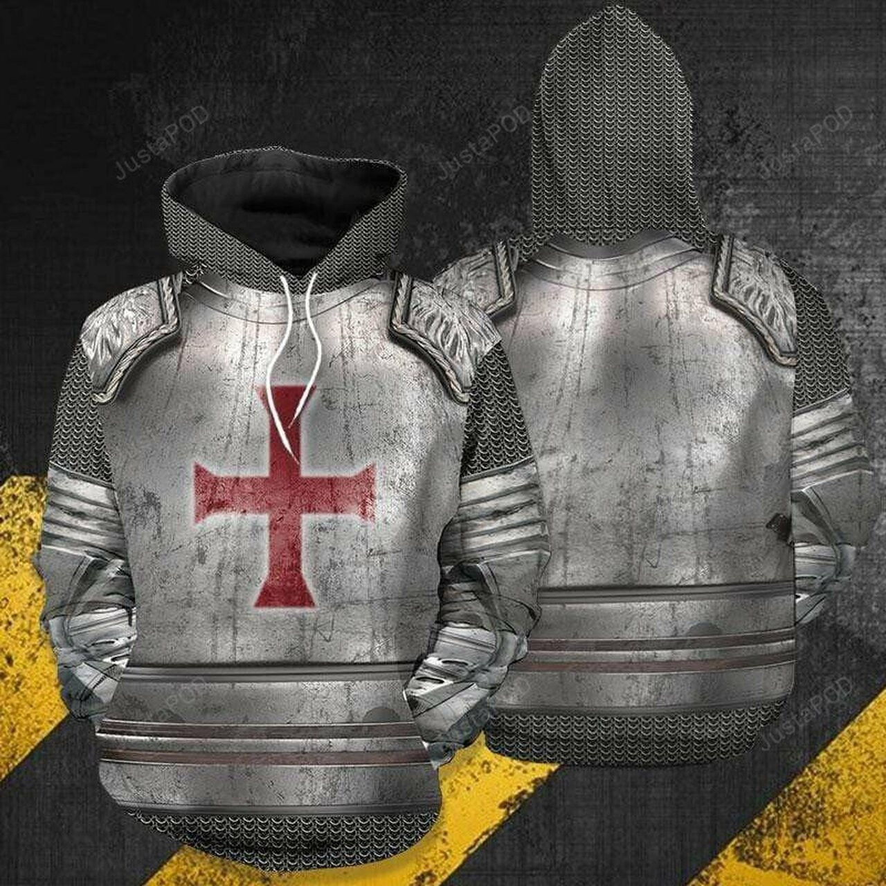 Knight Templar 3d All Print Hoodie