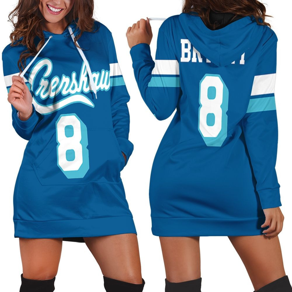 Kobe Bryant 8 Crenshaw Jersey Inspired Hoodie Dress Sweater Dress Sweatshirt Dress