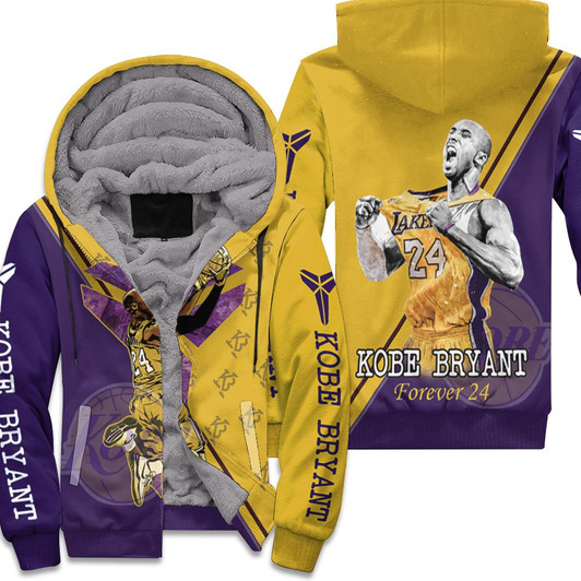 Kobe Bryant Forever 24 Black Mamba For Fan 3D Fleece Hoodie