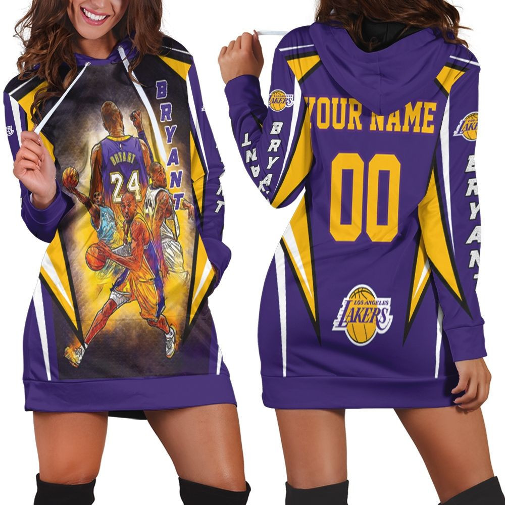 Kobe Bryant Los Angeles Lakers Western Conference Personalized Hoodie Dress Sweater Dress Sweatshirt Dress