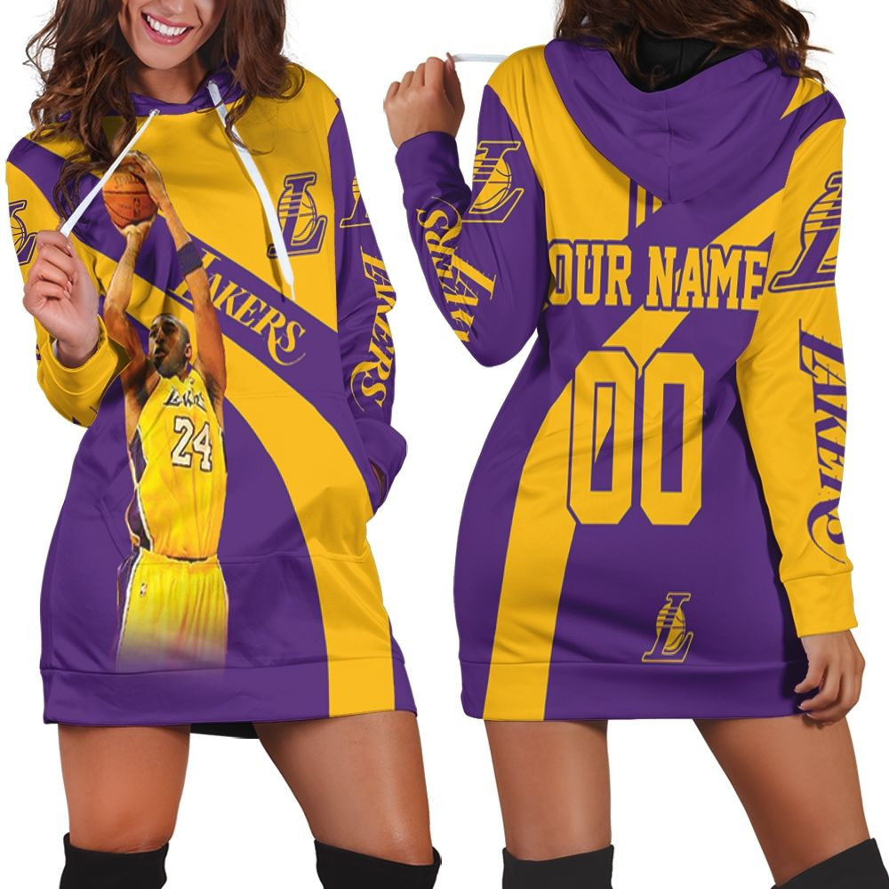 Kobe Bryant Los Angles Lakers Legend 3d Hoodie Dress Sweater Dress Sweatshirt Dress